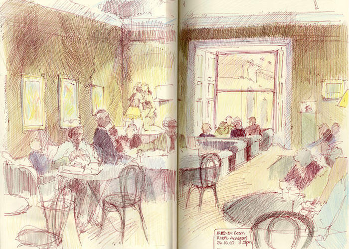 Sketchbook/London: The Friends Room