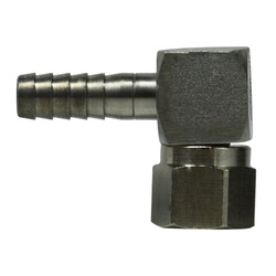 SS Barb x Female Flare Swivel Elbow
