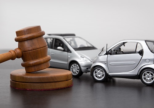Automobile Accident Law Concept