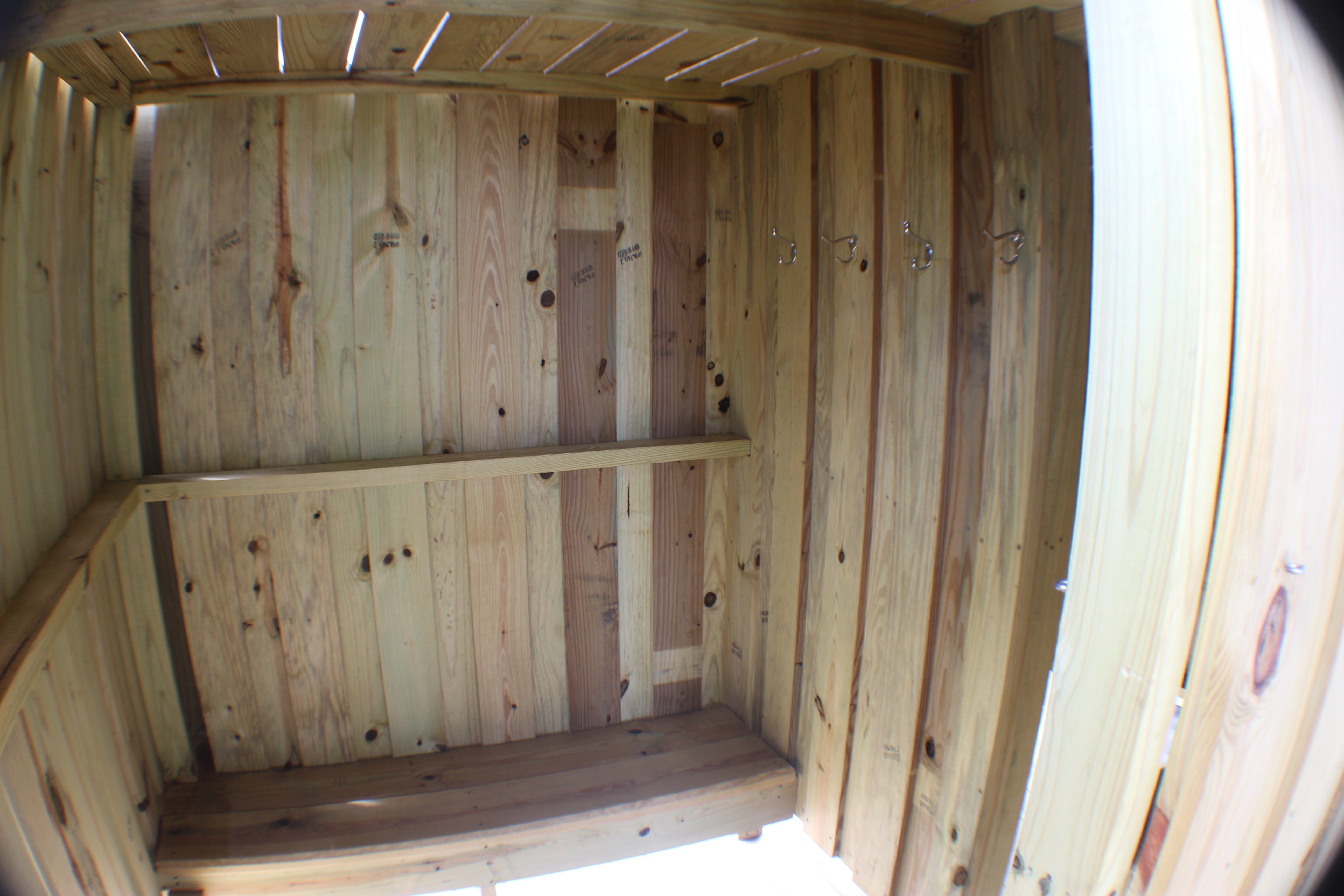 Outside Shower Changing Room