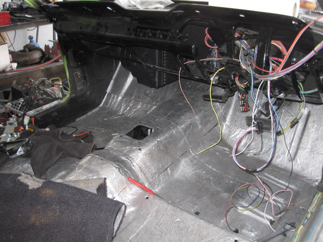 New a/c box and new wires, insulation in.