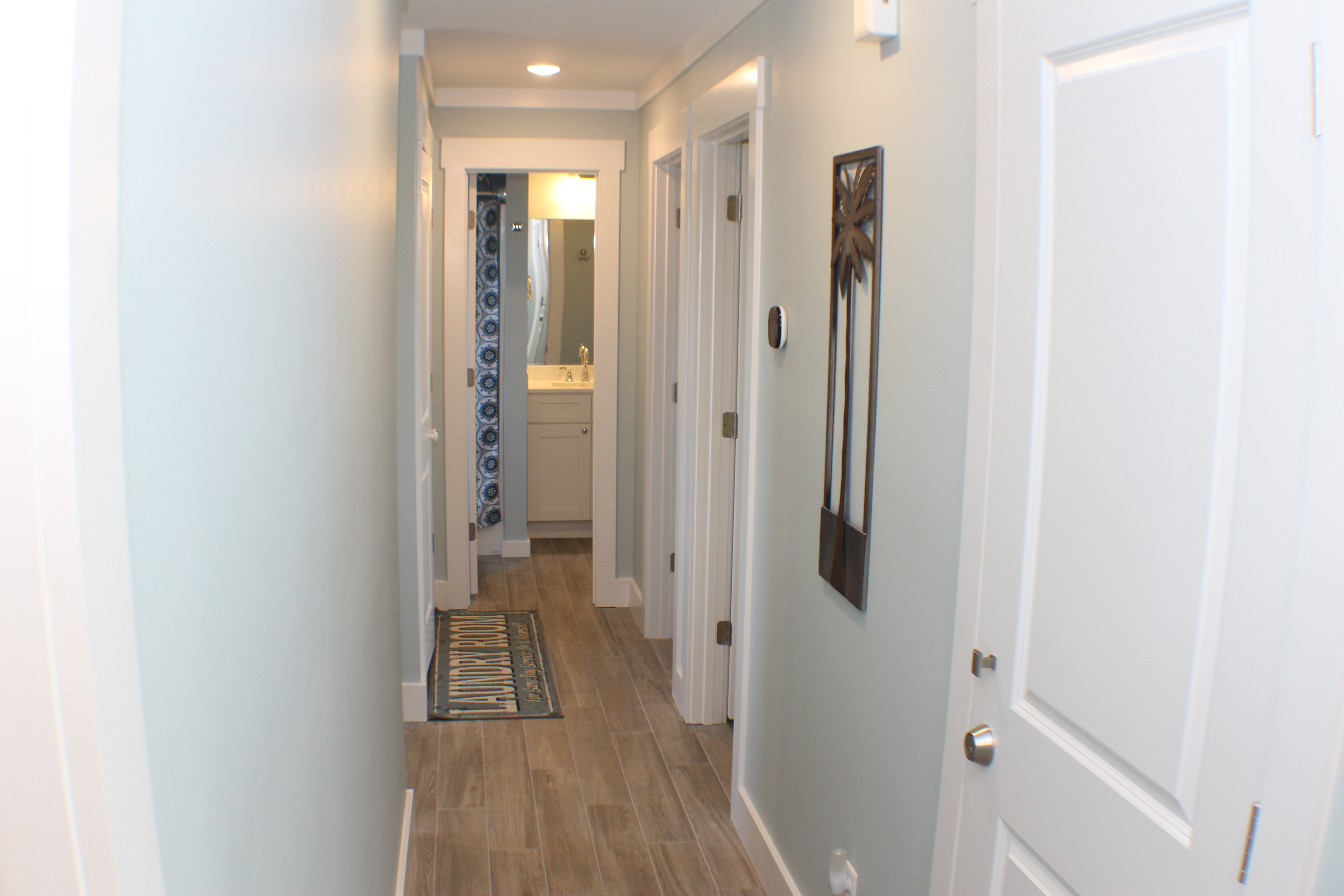 Hall entrance to the Northerly bathroom