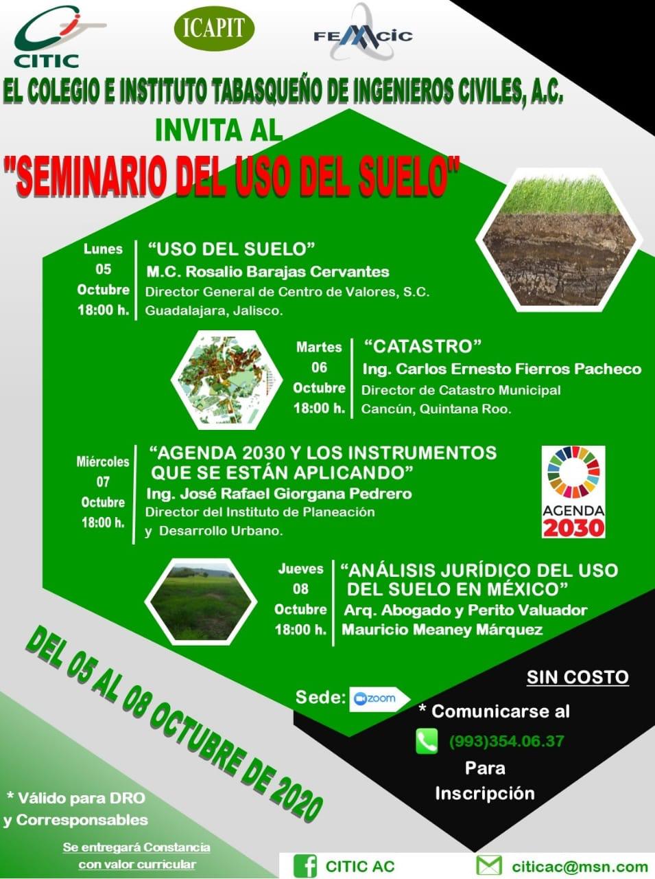 Certificación del Seminario de uso de suelo en México