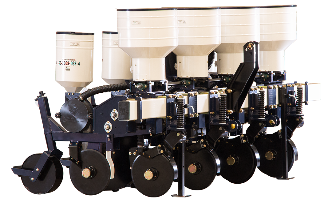 Sembradora neumática de 4 surcos