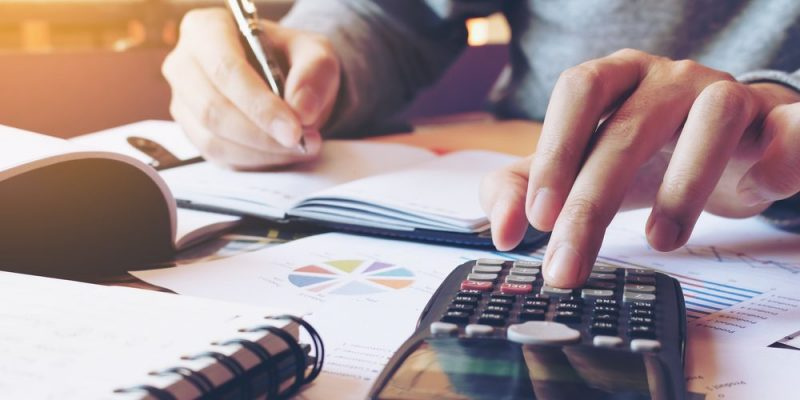 Electrician working on a tablet 