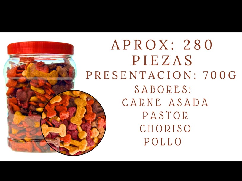 BON618 VITROLERO GALLETAS 
SALADAS (CARNE ASADA-PASTOR-
CHORISO-POLLO) 700G
