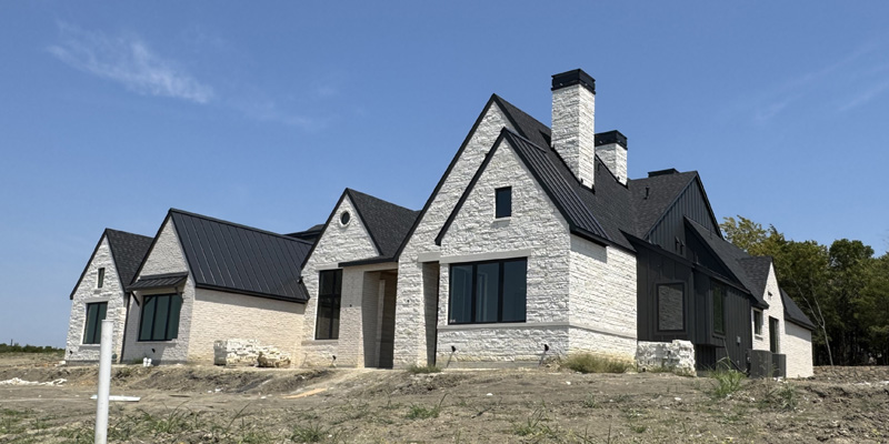 A newly built house