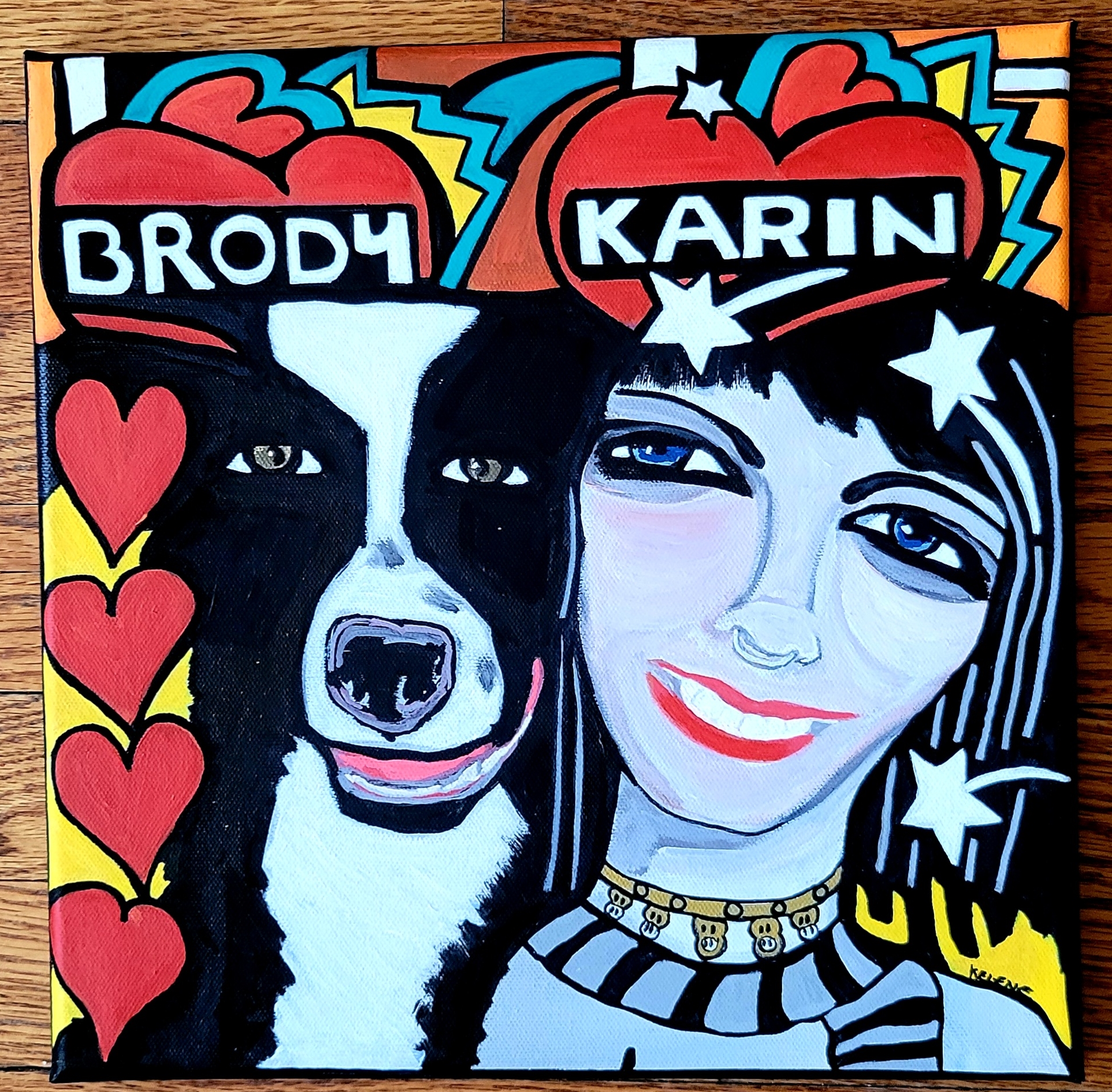 Brody and Karin commissioned painting 2022