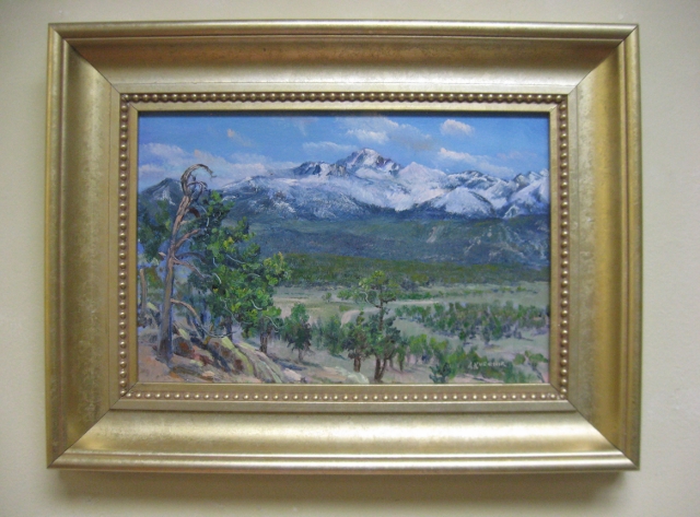 Long Peak, Rocky Mountains, 8 x 12 Oil on Panel 