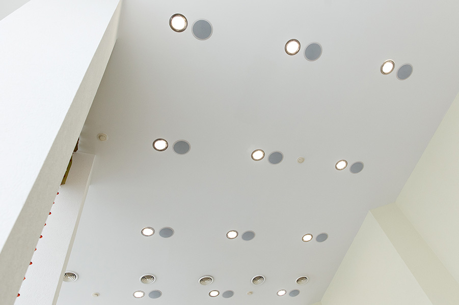 Ceiling with Embedded Lights