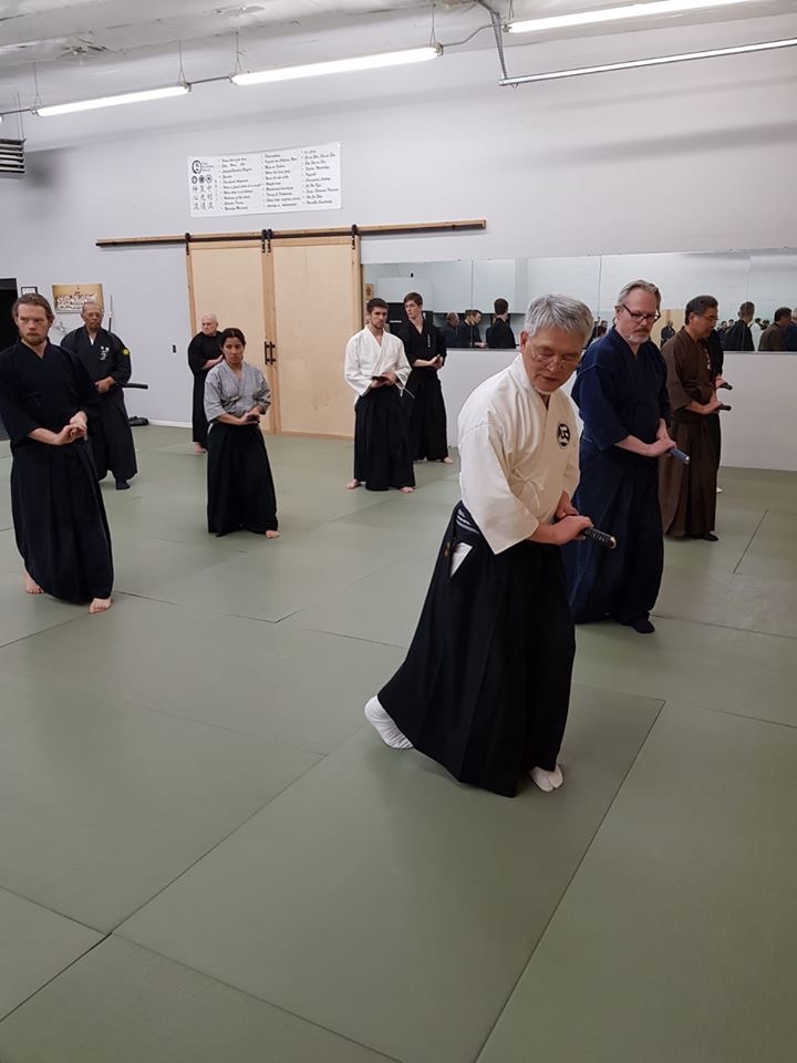 March 2020: Nomura Sensei led Mugairyu training in Lancaster, CA at the IBF California Taikai.