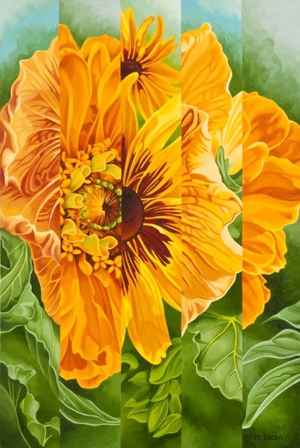 "Study in Oranges II"  36 x 24