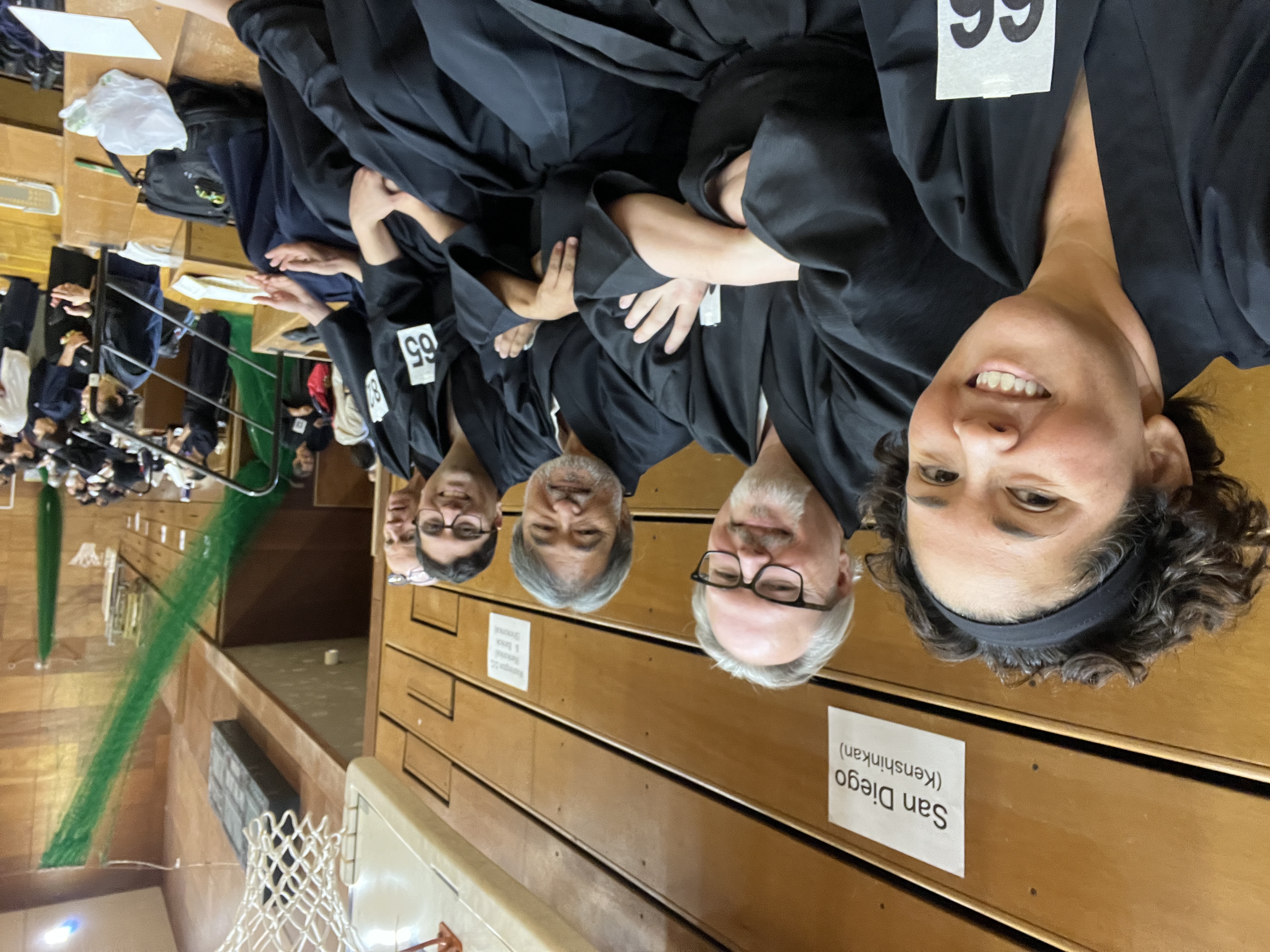 Kenshinkan crew getting ready for event.