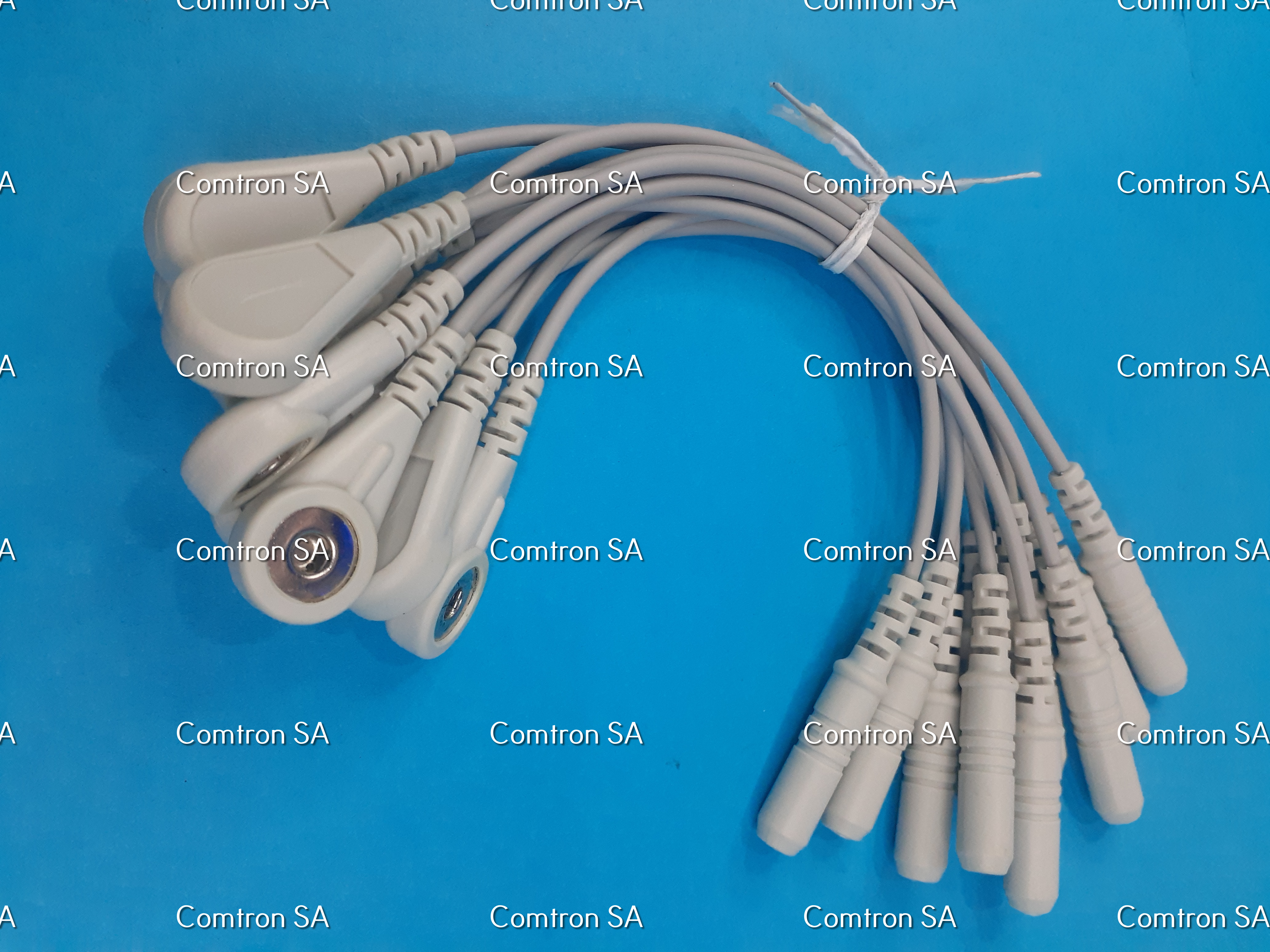 Juego de  10 adaptadores 
De cables cortos para electrodos 
Conector a presión