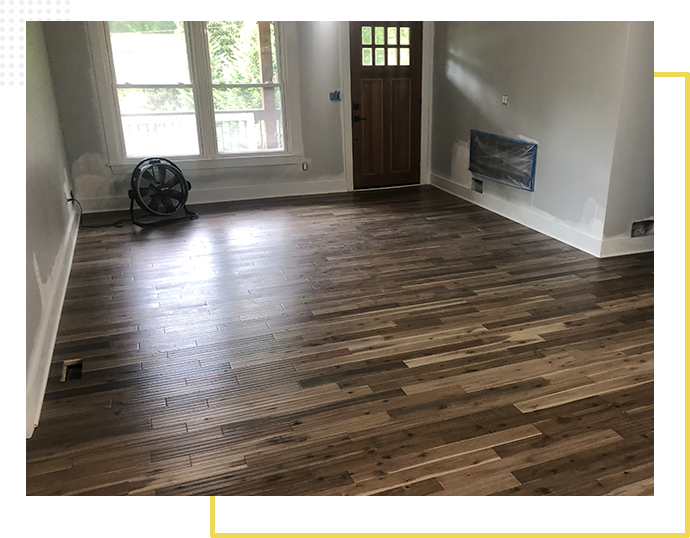 Pre-finished hardwood floor 1