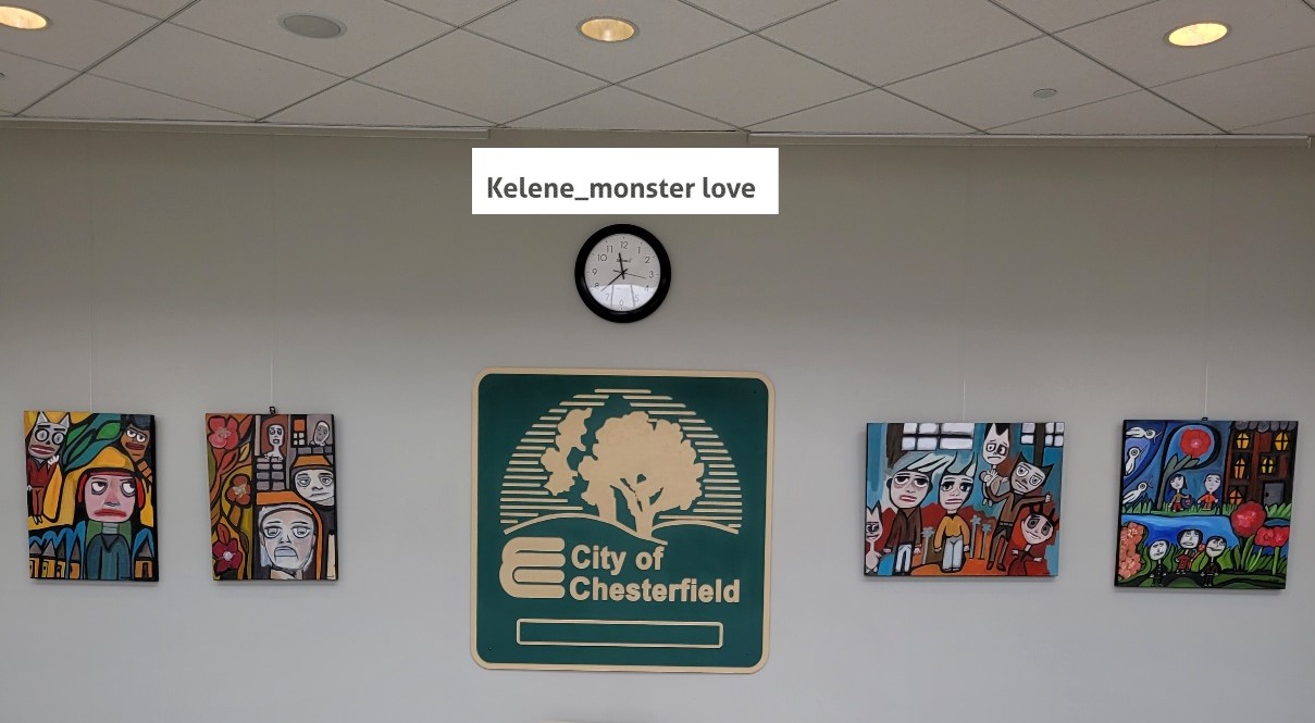 Group exhibit at Chesterfield City Hall. 2023