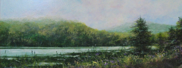 Messa, River View, 5" x 12" Acrylic