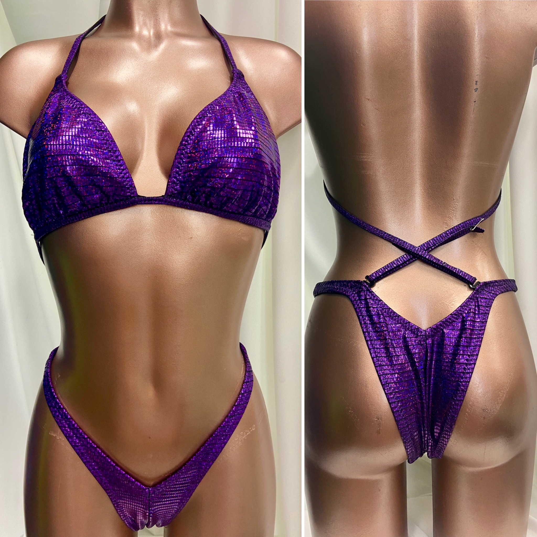 P8011
$85
C+ banded 
small front , xsmall back 
Purple abstract on black 