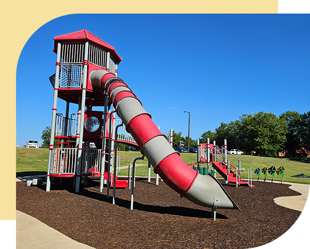 A colorful slide
