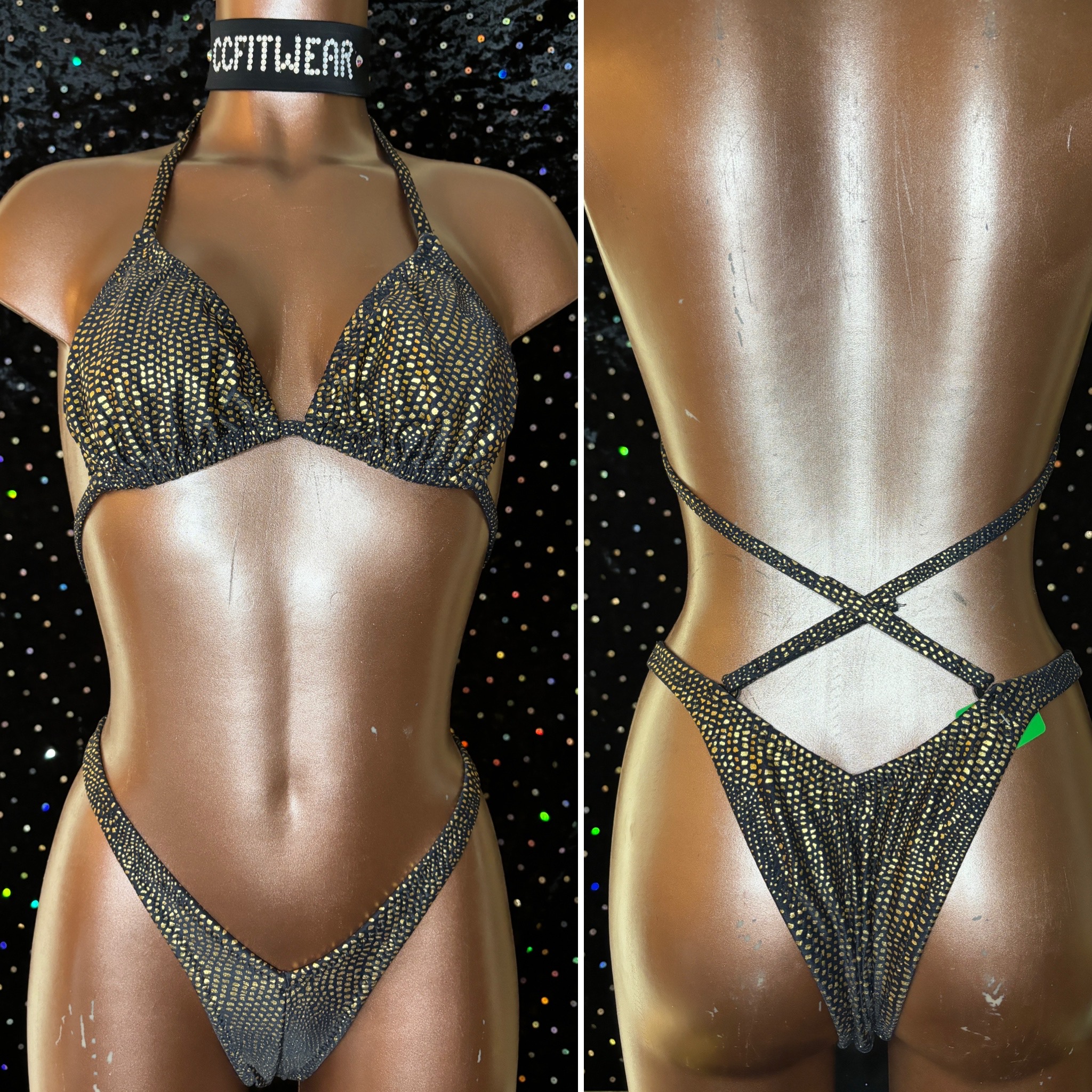 P7049
$50 special 
C top sliding 
Medium front
Xsmall back
Gold hologram print