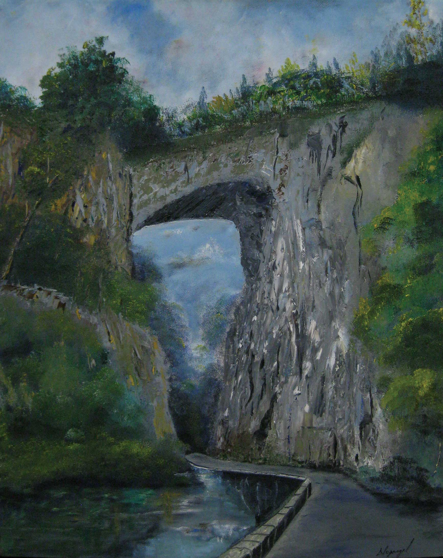 Natural Bridge, 24 x 18 Oil