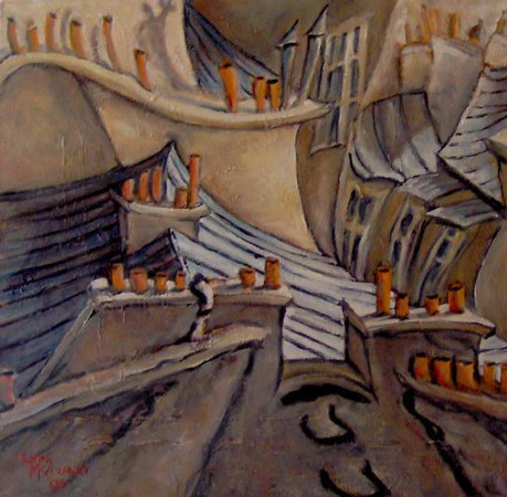 Twisted Roof 50x50cm sold