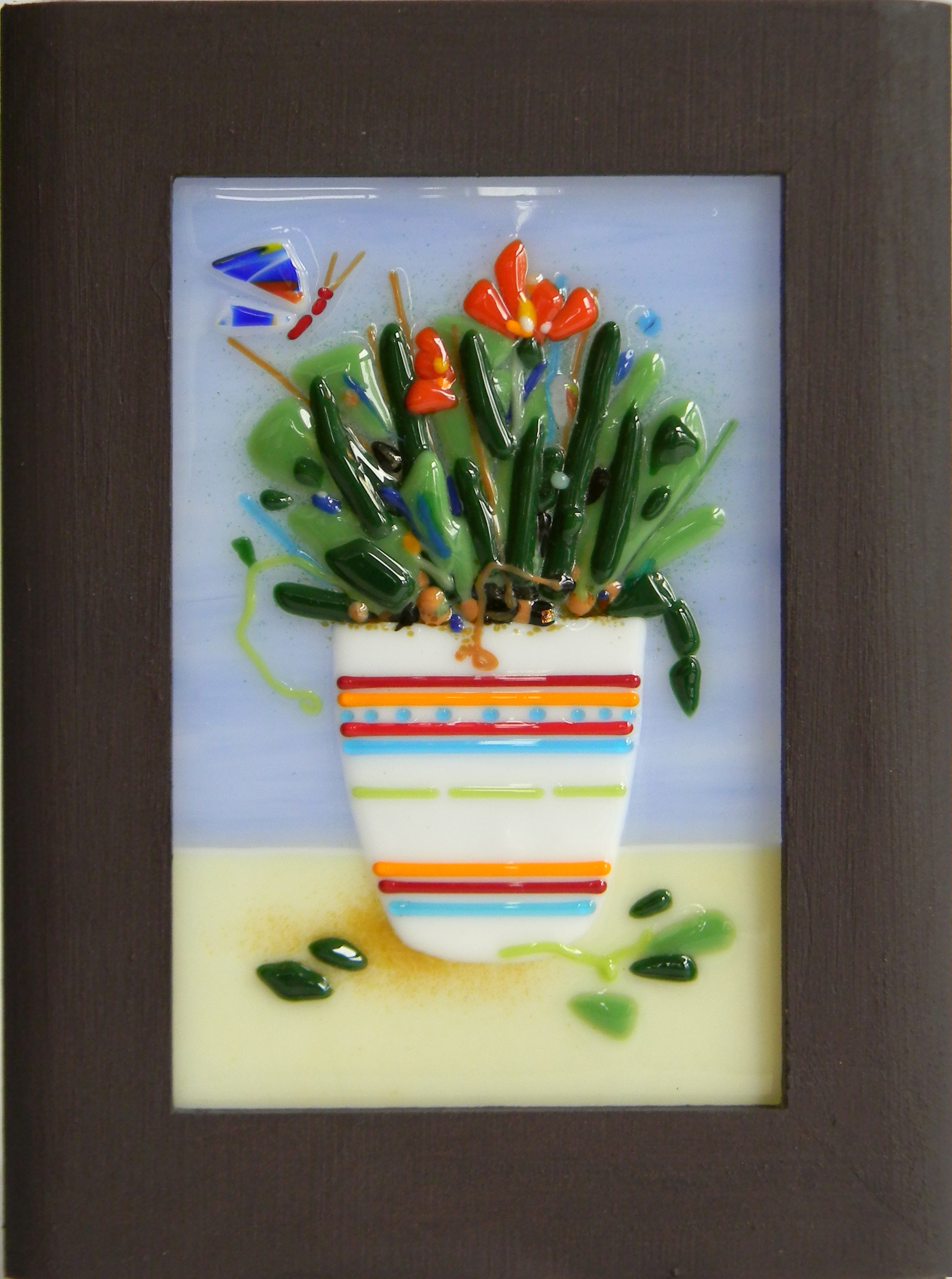 "Flowers in a Pot II"
by Nataliya Guchenia
Glass Size - 6"H X 4"W
$150.00