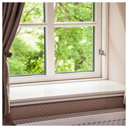 Window with Curtains