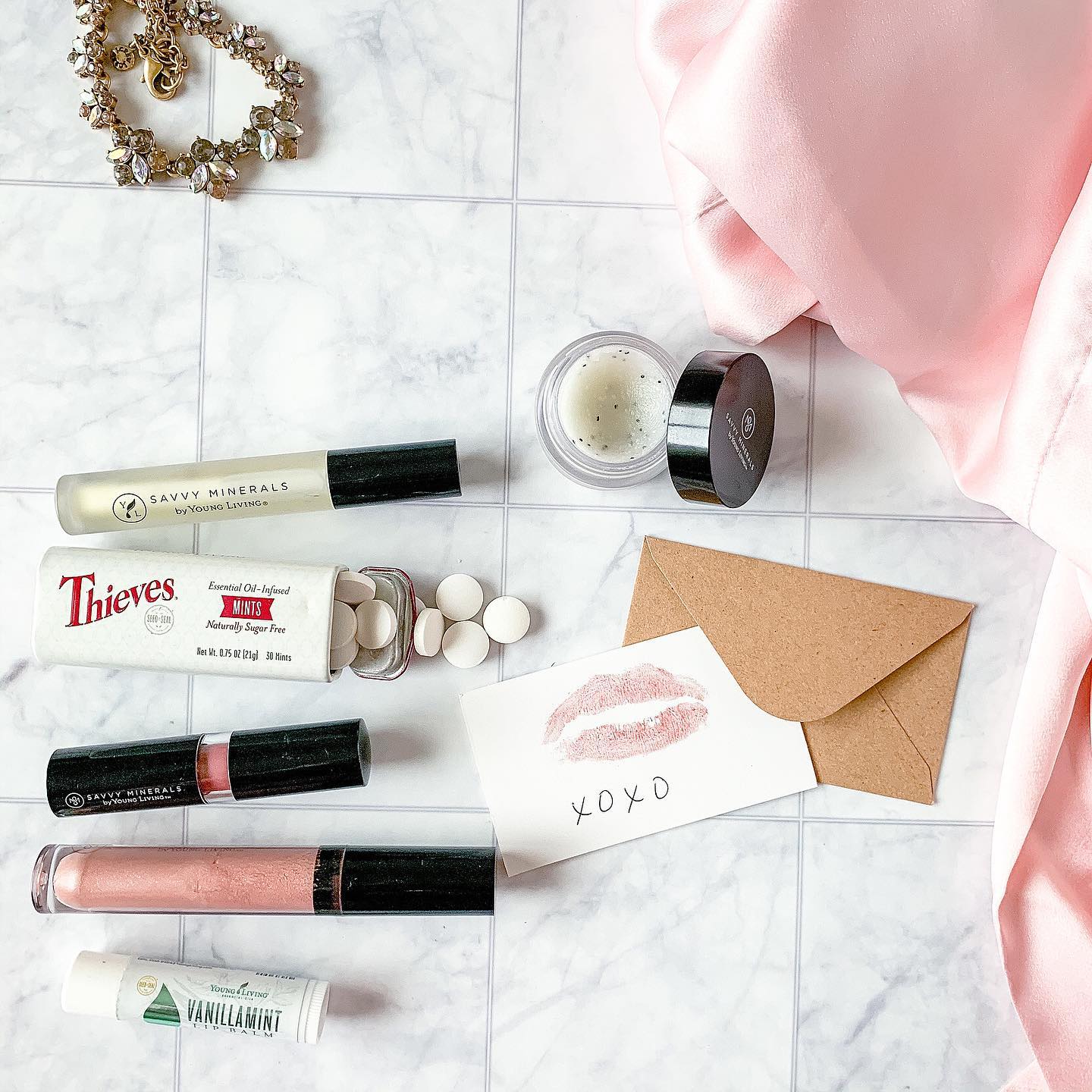 Lip Scrub, Lip Luxe, Thieves mints & more..