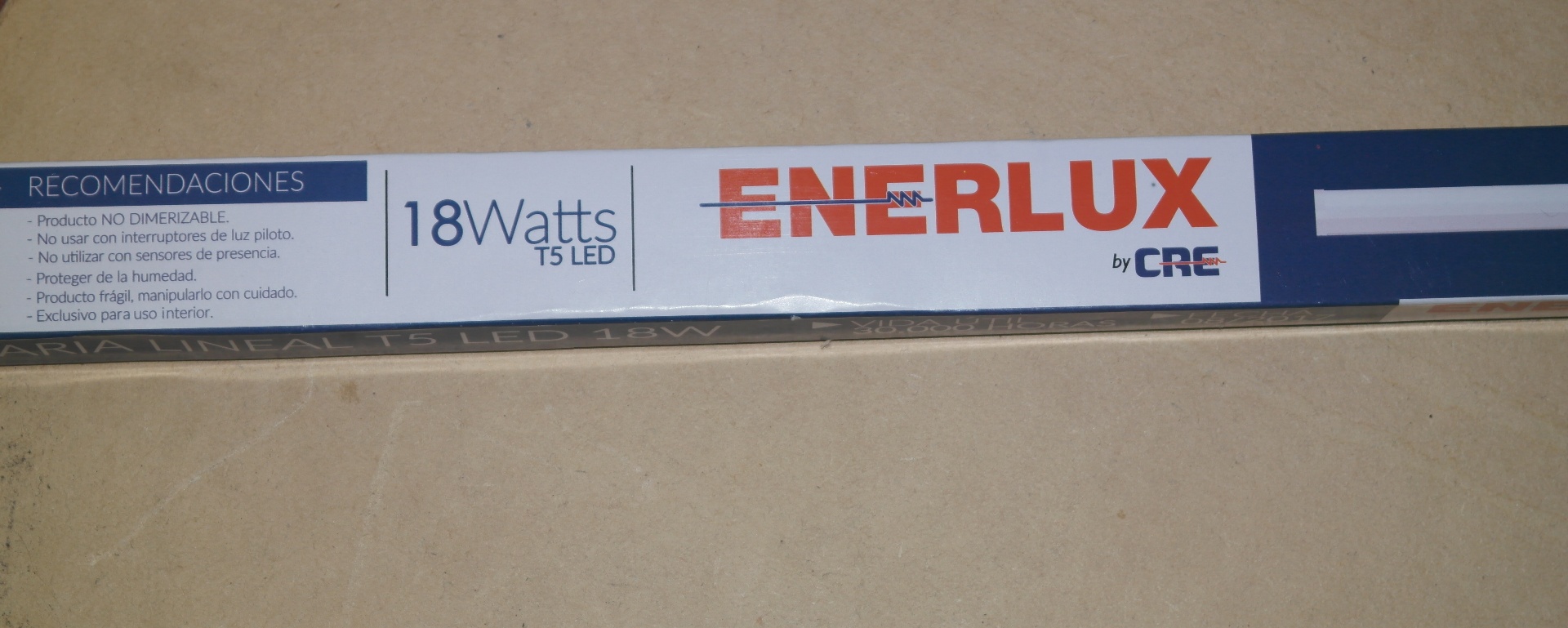 Lampara Eléctronica T5/8W 120V 
Blanco Cod-10727, Azul Cod-
10730, Verde Cod-10733.