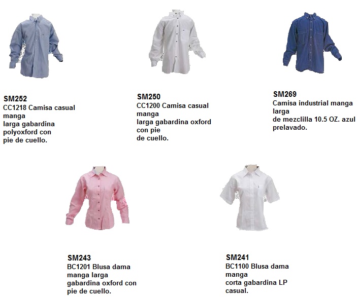 CAMISAS DAMA Y CABALLERO