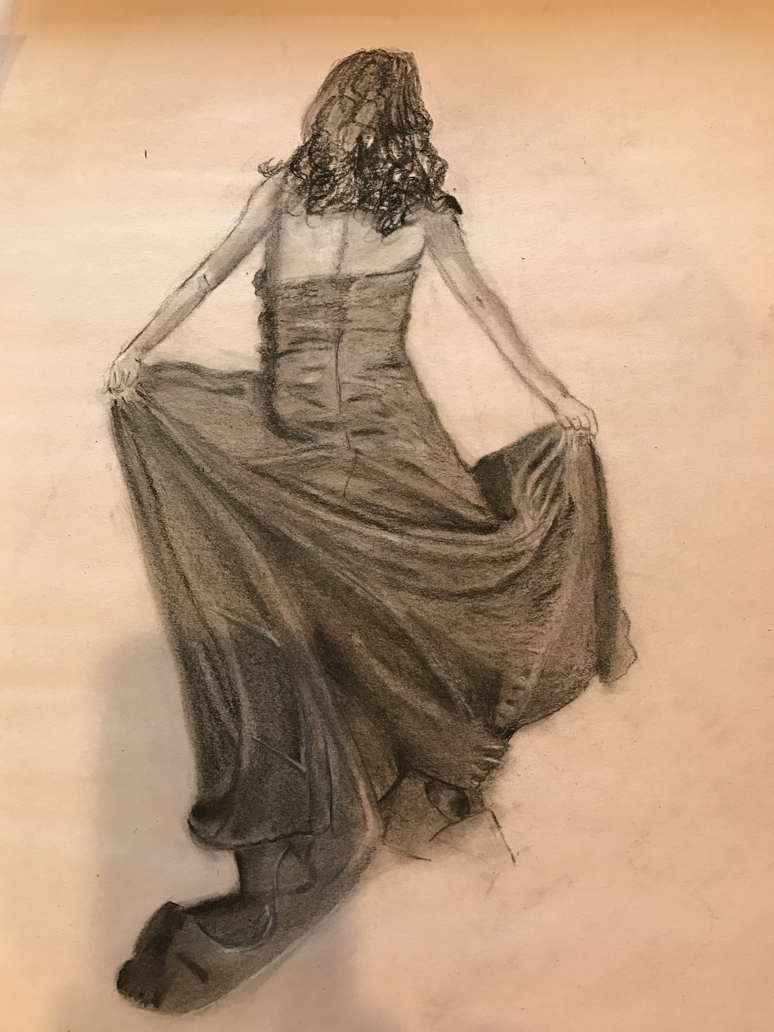 Women in Formal from Back