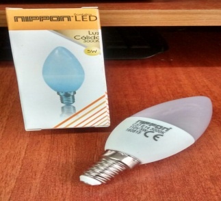 Bombillo Vela Led 5W E14/120V 
3000°K Nippon Código - 15136