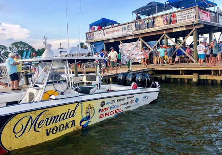 Mermaid Vodka at Fishing Competitions