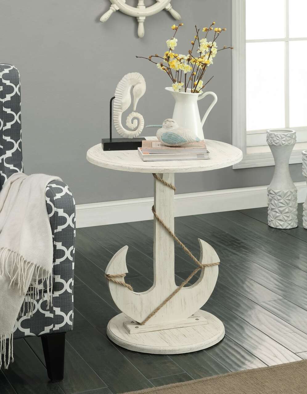 91749 Anchor Accent Table by Coast to Coast