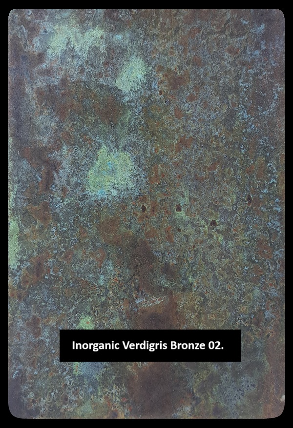Inorganic Liquid Metal Verdigris Bronze 02.