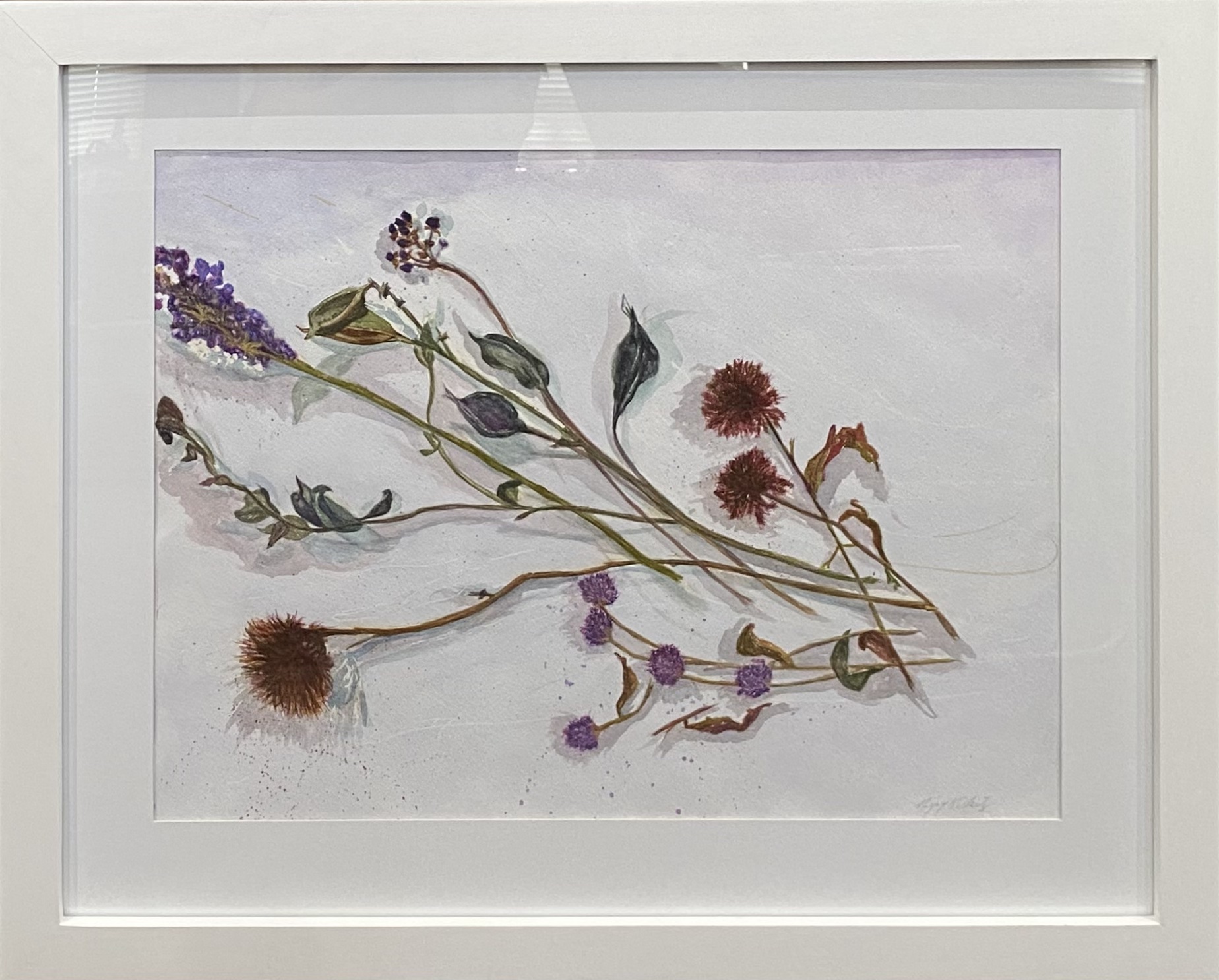 Dried Flowers
Watercolor
21" X 16" (image)
$350.