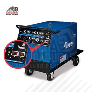 ALPHATIG 352 DP

Categoría: Proceso TIG GTAW
Trabajo: Industrial Pesado
Alimentación: 220/440 V
Rango de amperaje de soldadura:	3-400 A, CA/CD
Ciclo de trabajo: 70%
Suelda con: Soldadura con electrodo revestido (SMAW) de corriente alterna y directa hasta un diámetro de 1/4” (6.4 mm). Soldadura TIG (GTAW) con corriente alterna y directa.