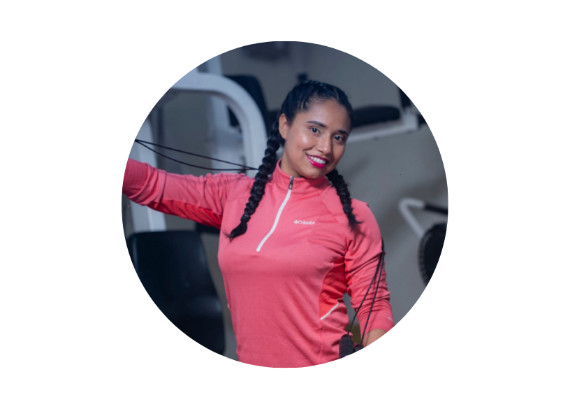 Woman practising yoga