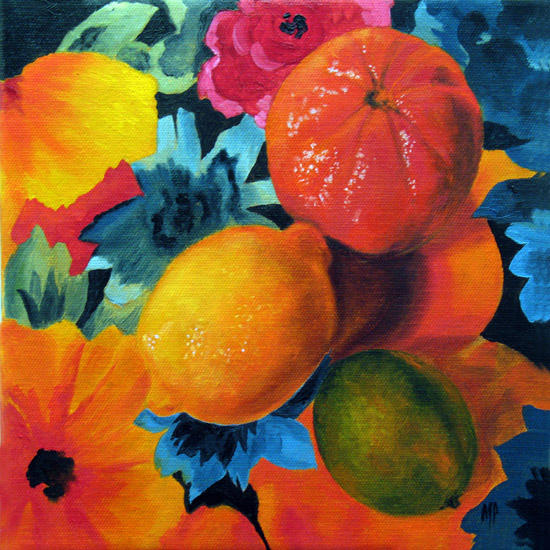 Kissed By The Sun ~ 8x8 Oil on  canvas
SOLD