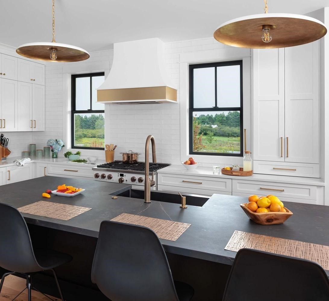 Double Hung Windows in a Kitchen

