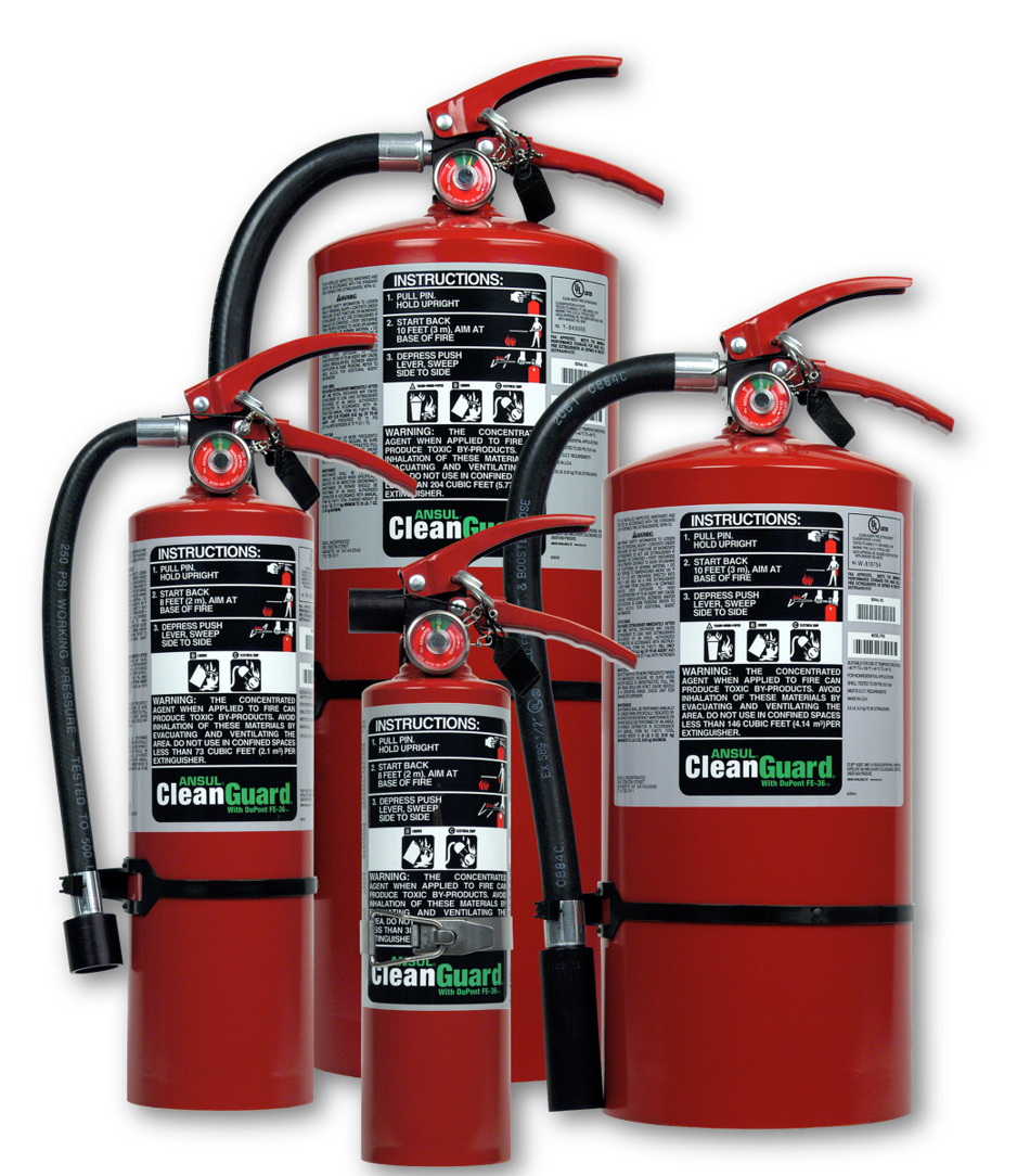         EXTINTOR CLEANGUARD BC CAP. 1.1 KG Y CAP. 2.2 KG
        EXTINTOR CLEANGUARD ABC CAP. 4.3 KG  Y CAP. 6 KG