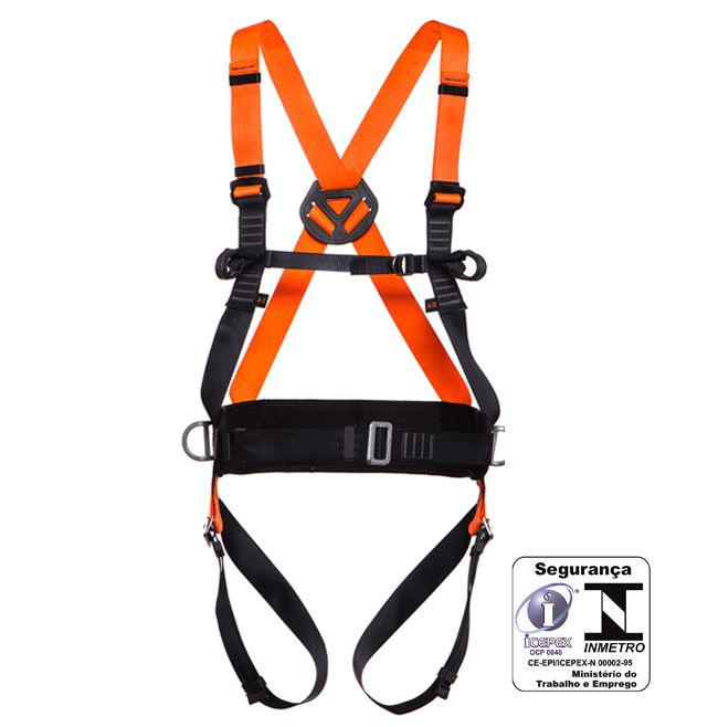 Cinturão paraquedista
abdominal com regulagem total