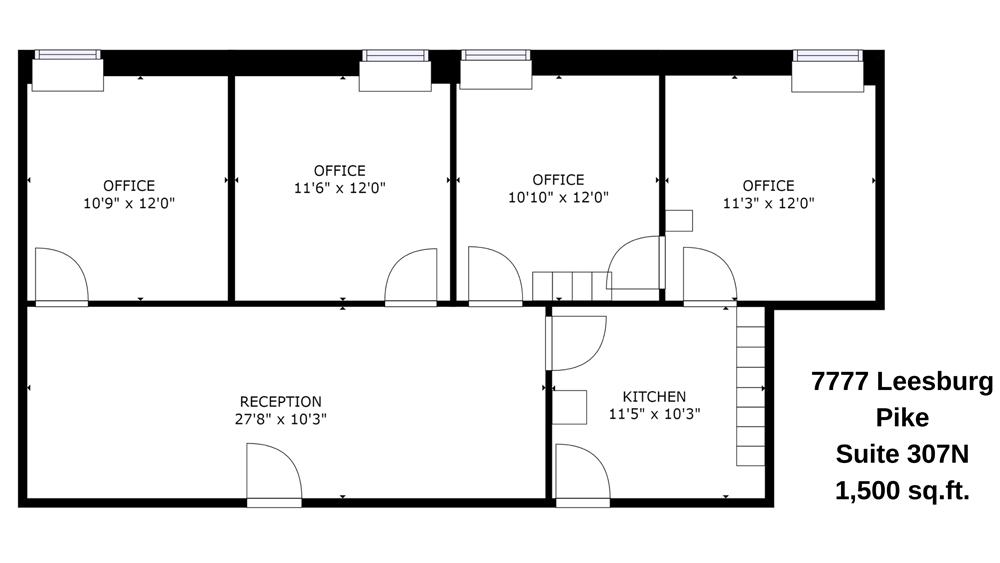 Suite 307N 1,500 sq.ft.