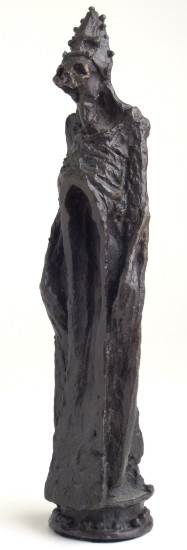 Black Bishop (chess piece)
Artist: Bill Girard, Royal Oak, MI
Formerly collection of Allen Abramson
Photo courtesy of Ken Weikal, Farmington Hills, MI. 