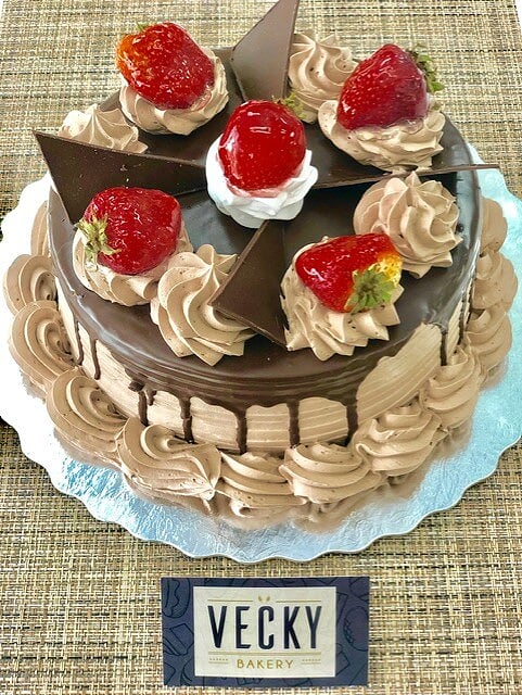 Chocolate and Strawberry Cake