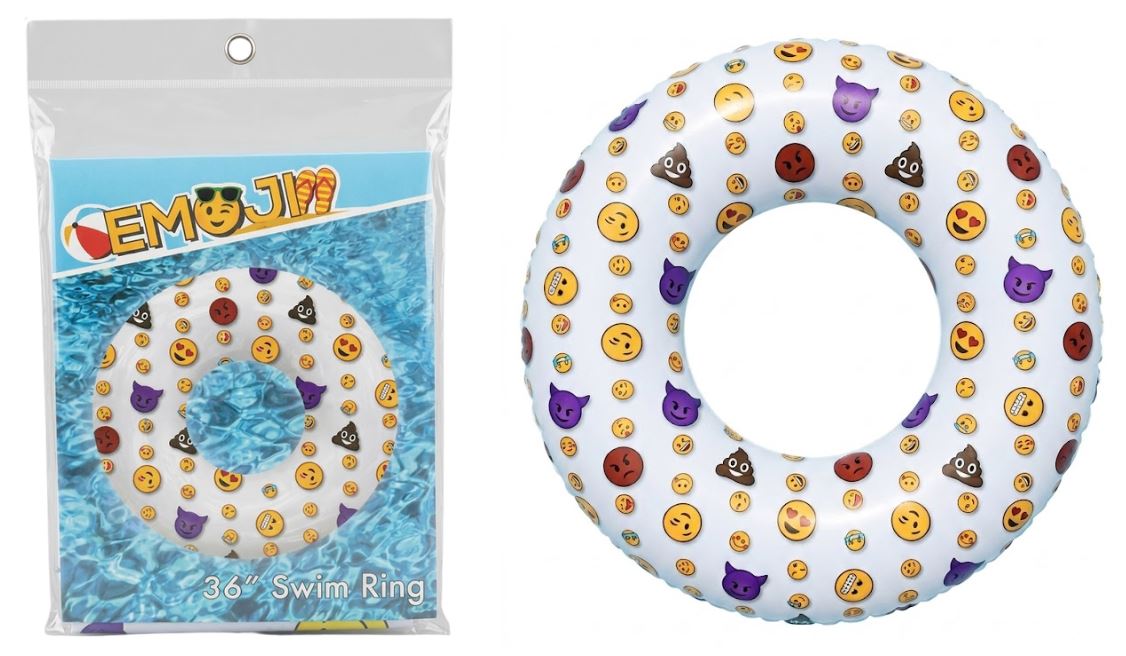 6886
INFLATABLE EMOJI POOL RING 36''
UPC 786892688600