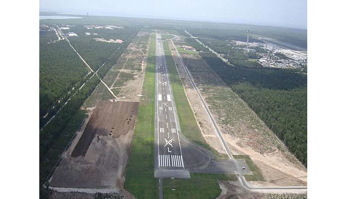Pista 2 del aeropuerto de Cancún, Quinta Roo.