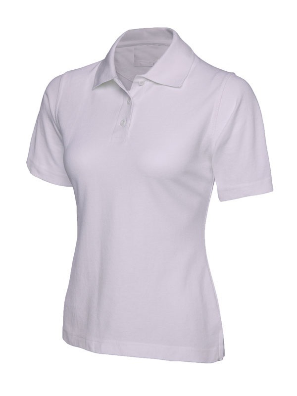 Playera para dama tipo polo color blanco