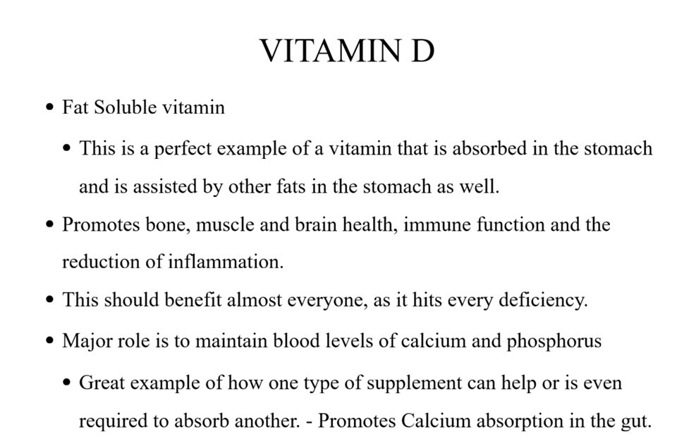 FACT about Vitamin D